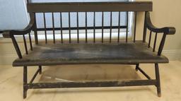 Antique Primitive Wooden Bench