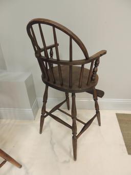 Antique Wooden High Chair