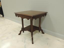 Antique Walnut Lamp Table