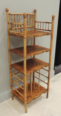 Vintage Bamboo Shelf