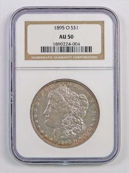 1895 O Morgan Silver Dollar (NGC) AU50.