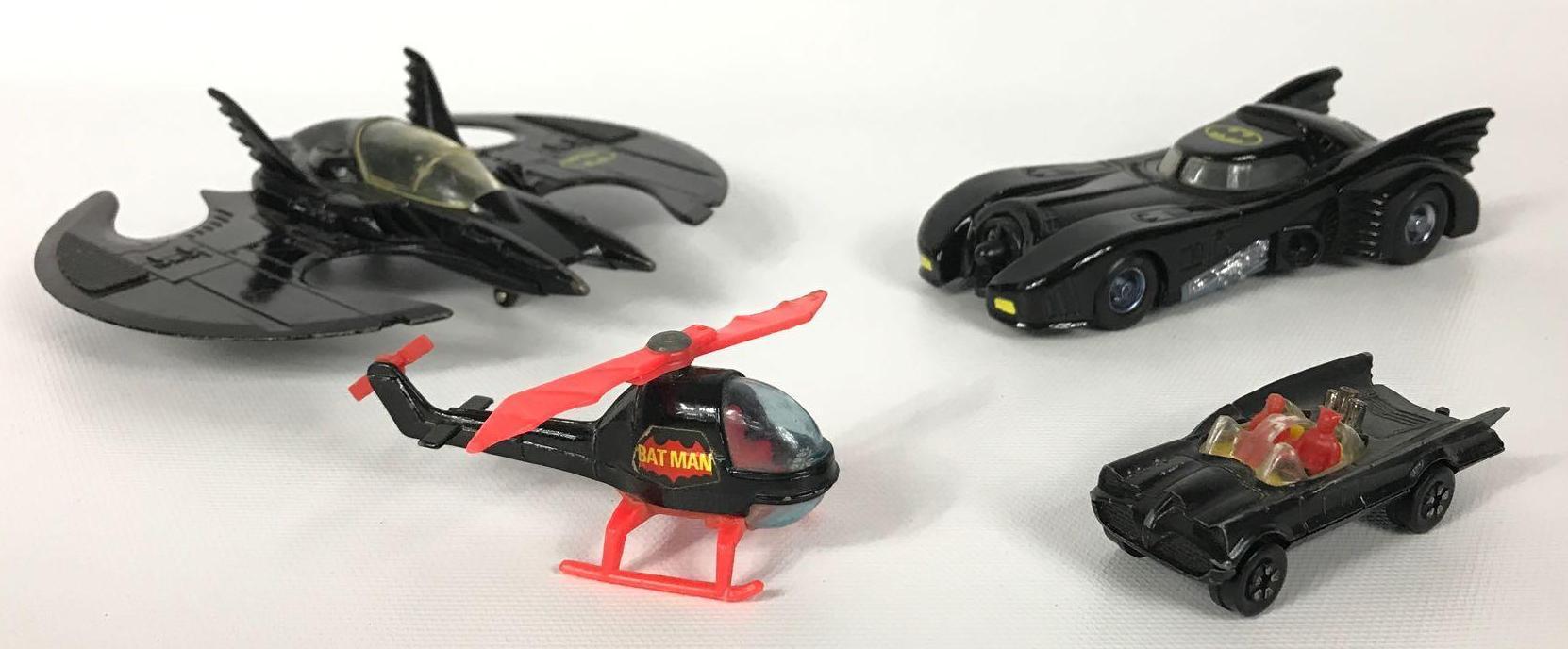 Group of 4 Die-Cast Batmobiles