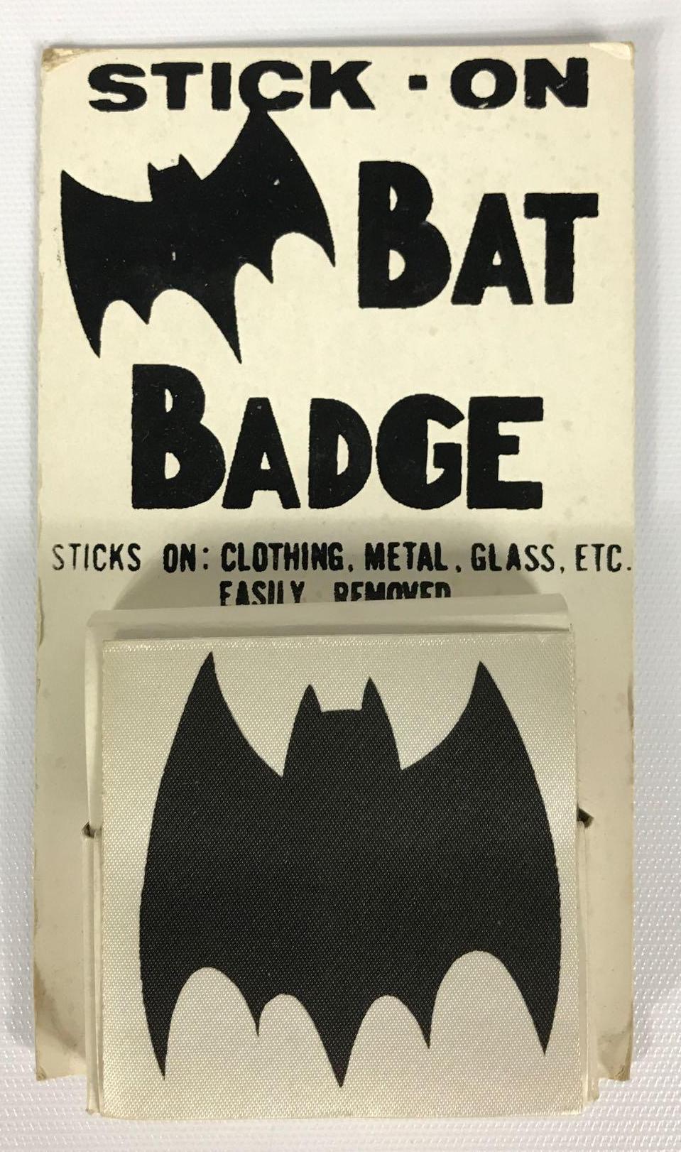 Vintage Full Package of 1966 Batman "Bat Badges" in Original Packaging