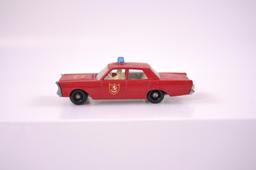 Matchbox No. 59 Ford Galaxie Fire Chief Die-Cast Car with Original Box