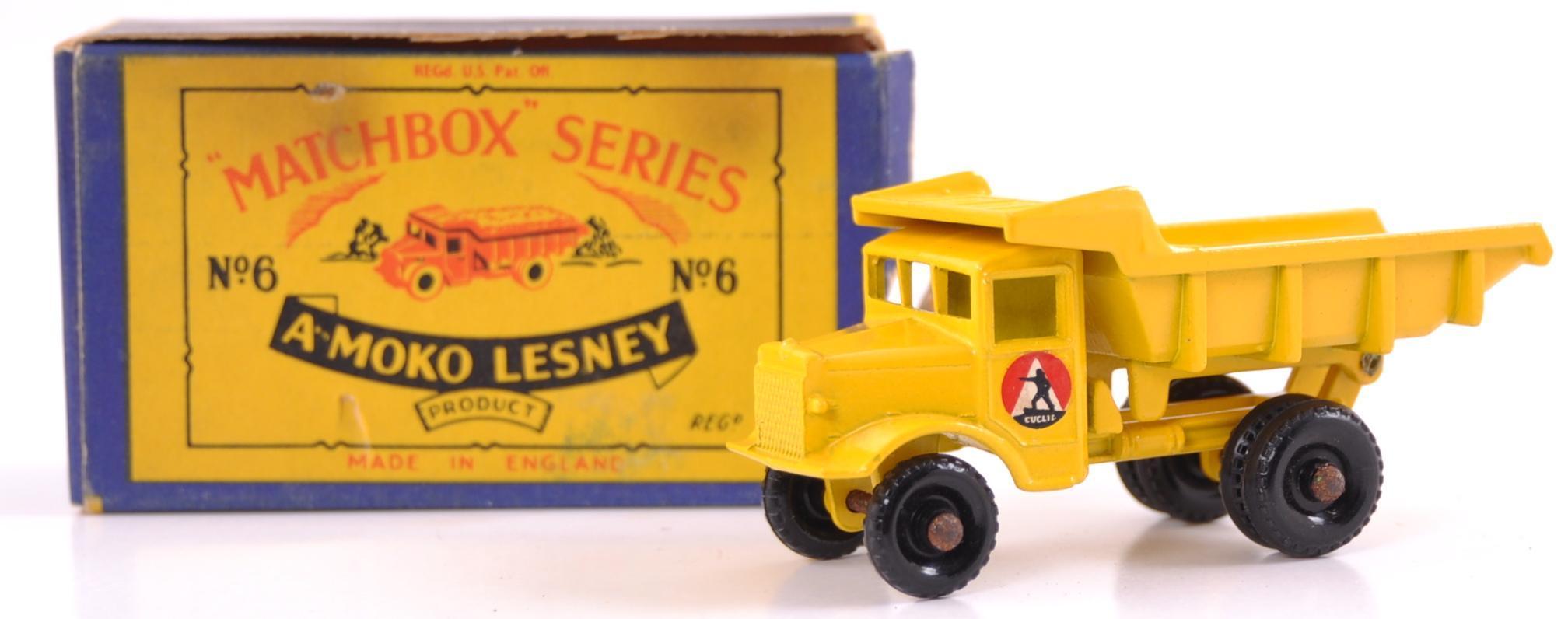 Matchbox No. 6 Euclid Dump Truck Die-Cast Truck with Original Box