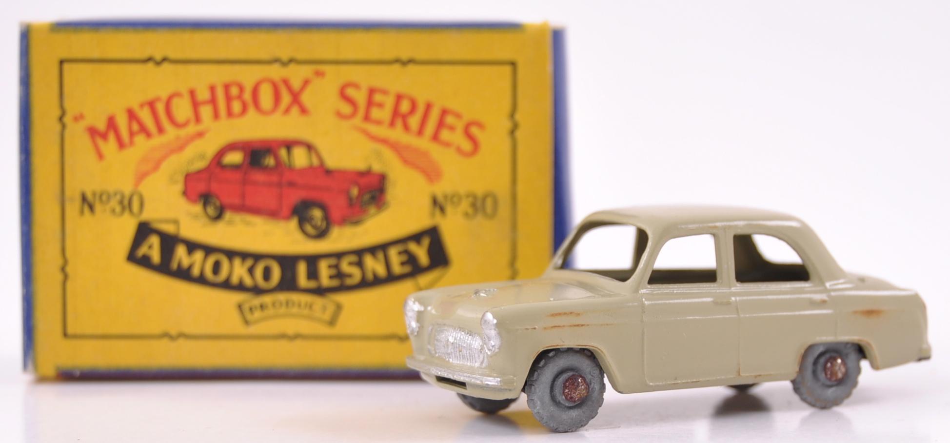 Matchbox No. 30 Ford Prefect Die-Cast Car with Original Box