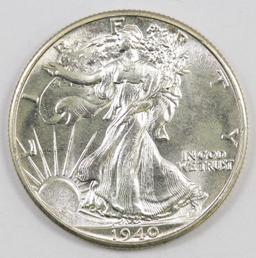 1940 P Walking Liberty Silver Half Dollar.