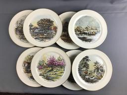 Pickard Currier and Ives Collector Plates