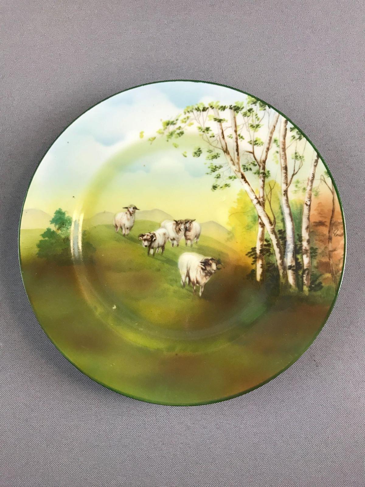 Antique Royal Bayreuth sheep plate