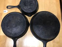 Group of Cast Iron skillets