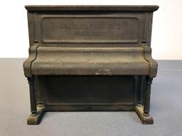 Vintage Metal Piano Bank