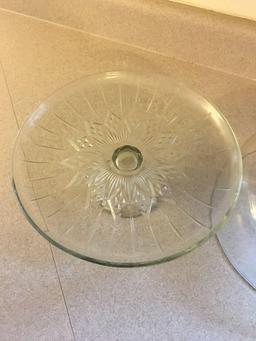 Glass Cake Plate with Cover