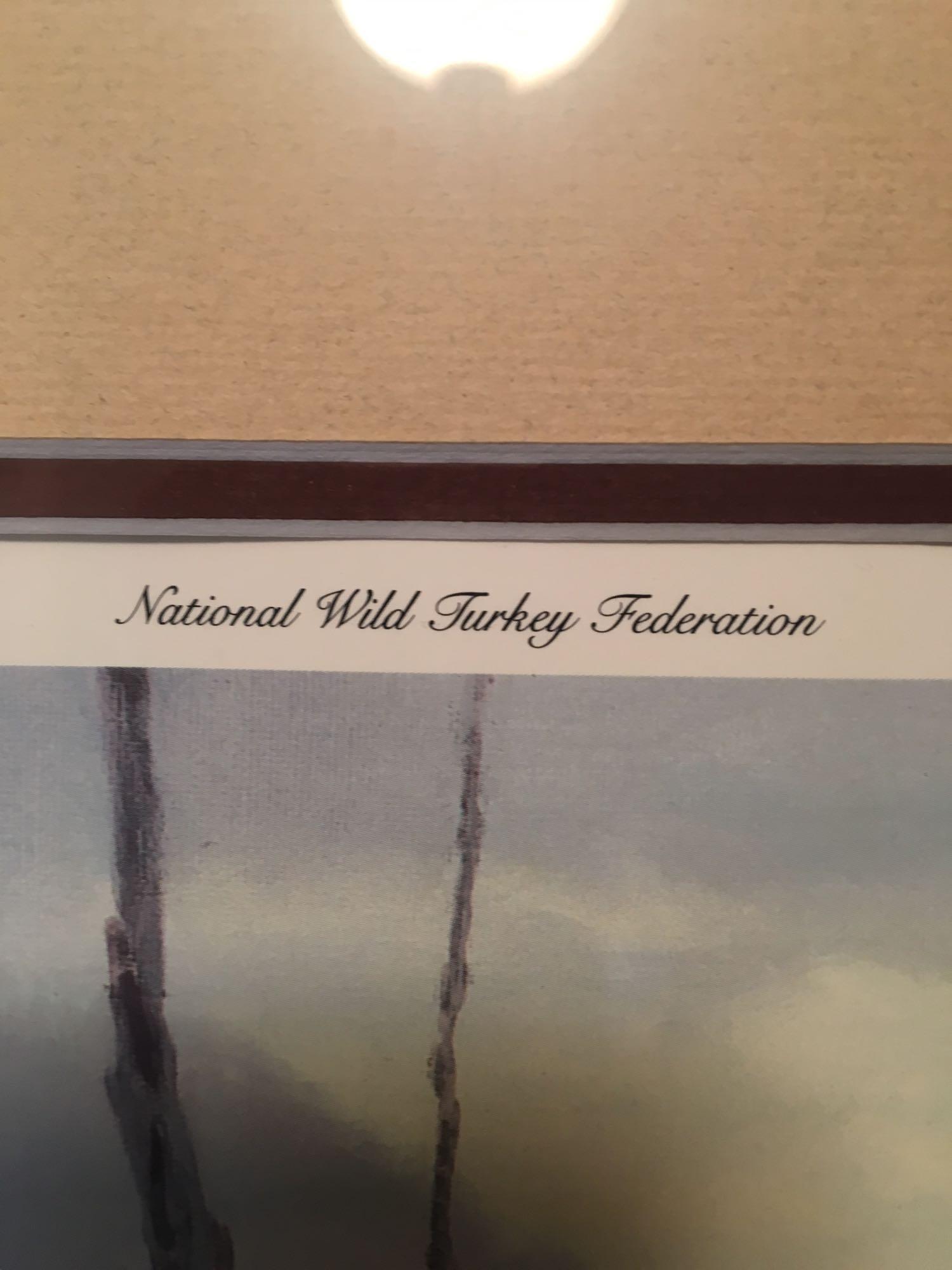 Signed and Numbered National Wild Turkey Federation Feather In Your Hat Print