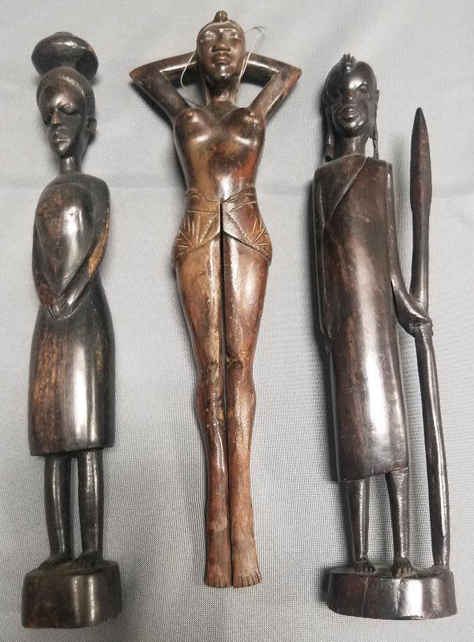 Hand Carved African Figures.