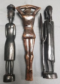 Hand Carved African Figures.