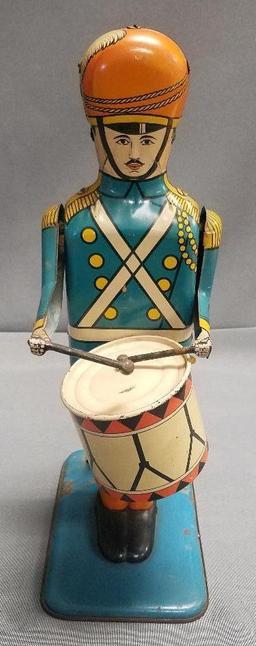 Vintage Wolverine No. 27 Drum Major Tin Toy.