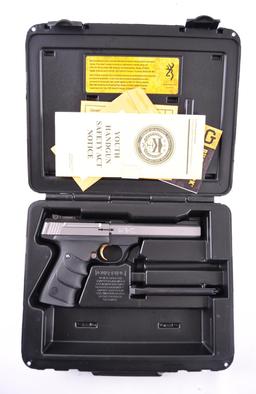 Browning Buck Mark .22 LR. Cal. Semi Auto Target Pistol with Original Case