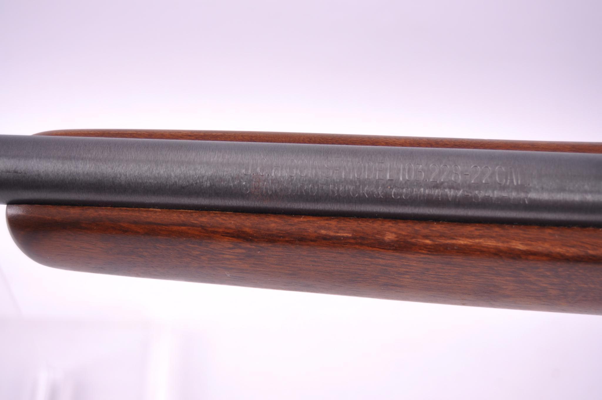 JC Higgins Model 103 .22 S. L. LR. Cal. Bolt Action Rifle