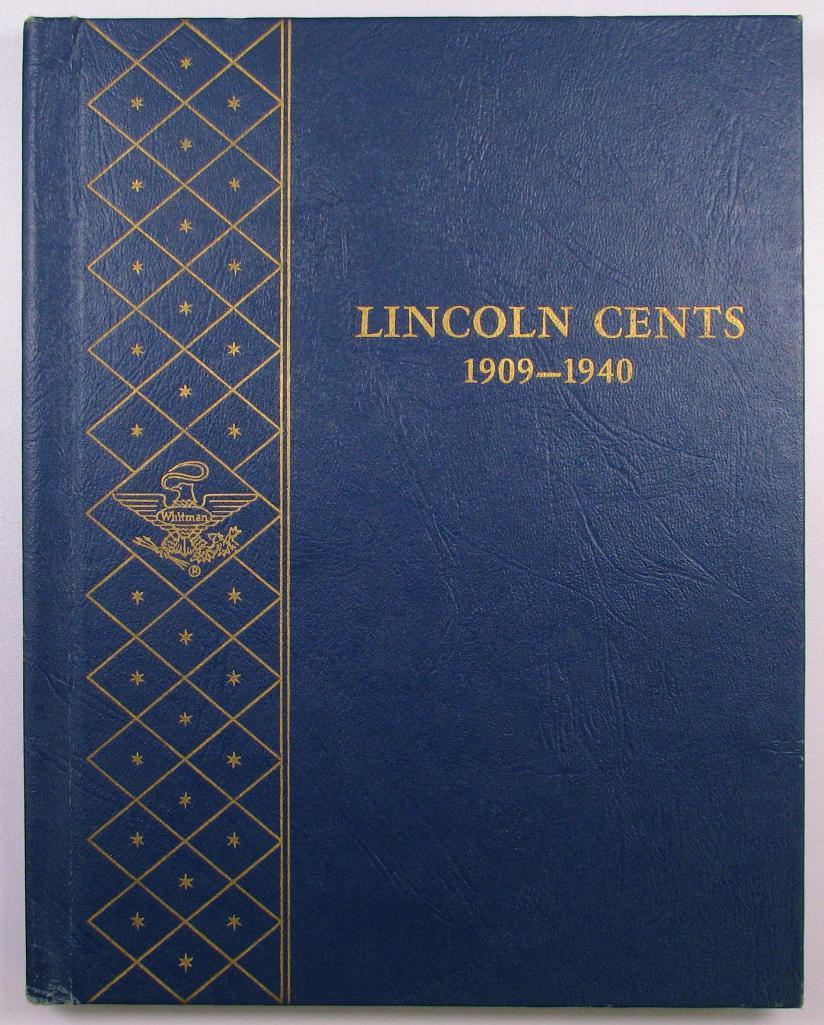 Lot of (86) Lincoln Wheat Cents in Vintage Whitman 9405 Album 1909-1940.