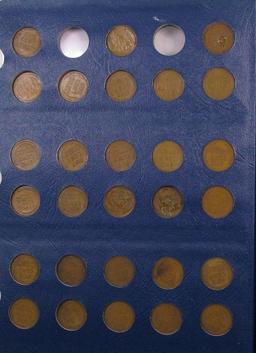 Lot of (86) Lincoln Wheat Cents in Vintage Whitman 9405 Album 1909-1940.