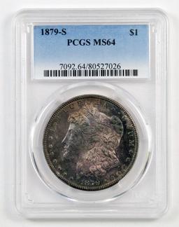 1879 S Morgan Silver Dollar (PCGS) MS64.