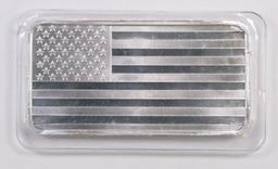 American Flag .999 Fine Silver 10 oz. Ingot.