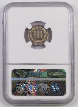 1878 Three Cent Piece Nickel (NGC) PF65 Cameo.