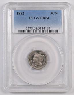 1882 Three Cent Piece Nickel (PCGS) PR64.