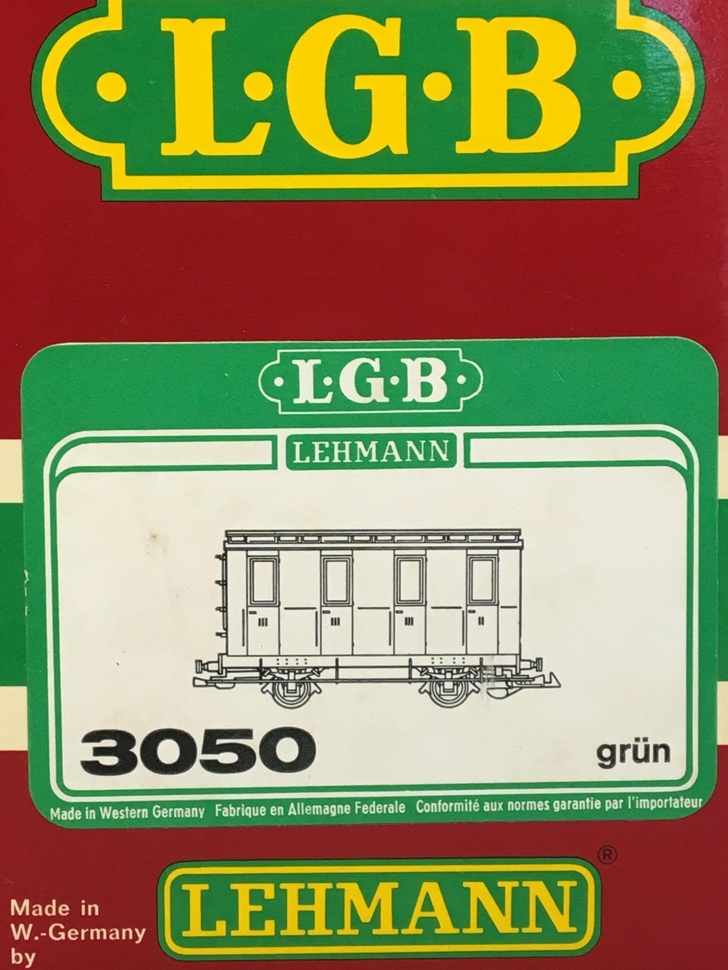 Group of 2 LGB 1985 Jahreswagen and 3050 Passenger Coach Cars