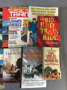 Group of Train Books, Magazines and Calendars