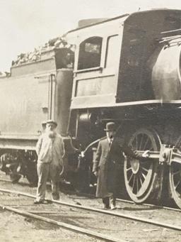 Group of 4 Vintage Train Photos and Consolidated Code of Operating Rules Book