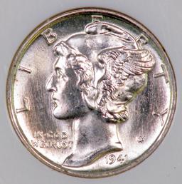 1941 P Mercury Dime (NGC) MS66FB.