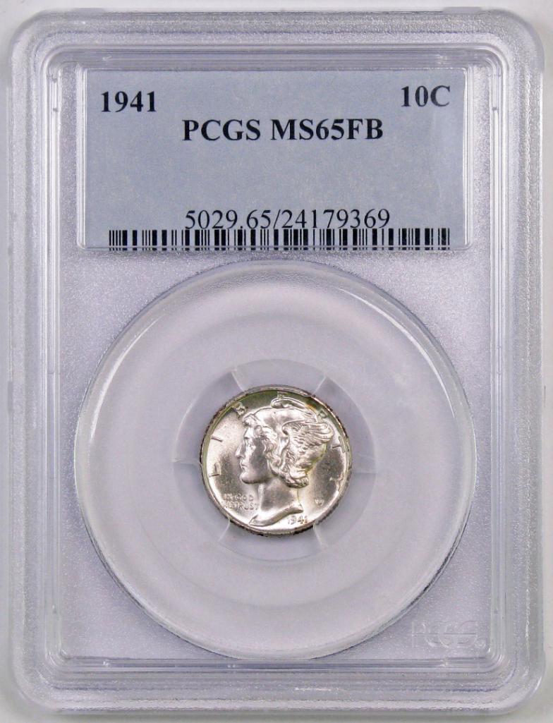 1941 P Mercury Dime (PCGS) MS65FB.