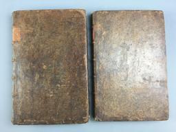 Group of 2 Antique Daelman Theologia Volumes 1 and 2 Books