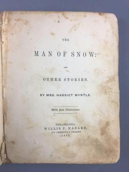 Antique The Man of Snow Book