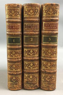 Group of 3 Antique Tableau De Lhistoire Moderne Books