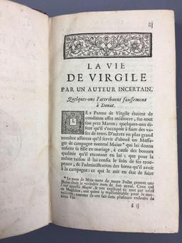 Group of 2 Antique LaVie De Virgile Volume 1 and 2 Books