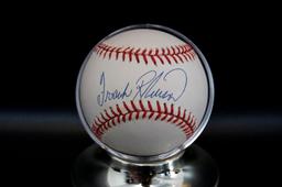 Signed Cincinnati Reds Frank Robinson Baseball with Holder