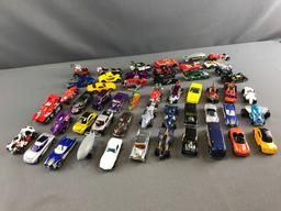 Group of die cast vehicles