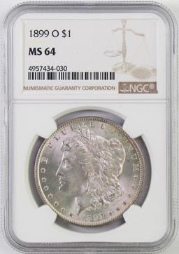 1899 O Morgan Silver Dollar (NGC) MS64.