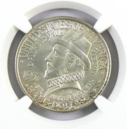 1937 Roanoke Commemorative Silver Half Dollar (NGC) MS66.