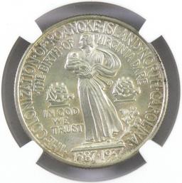 1937 Roanoke Commemorative Silver Half Dollar (NGC) MS66.