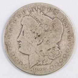 1895 S Morgan Silver Dollar.