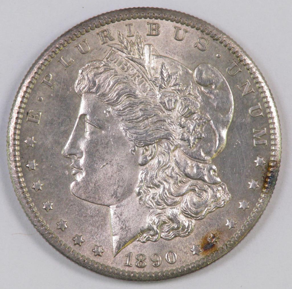 1890 S Morgan Silver Dollar.