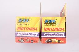Group of 2 Matchbox Speed Kings Die-Cast Cars with Original Boxes