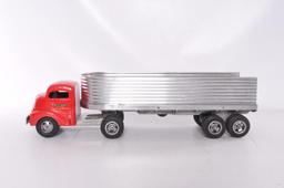 Smith Miller "Smitty Toys" Pressed Steel Semi Truck and Trailer