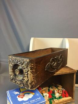 Group of Miscellaneous Wooden Boxes and more