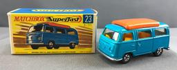 Matchbox Superfast No. 23 Volkswagen Camper die cast vehicle with Original Box