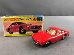 Group of 2 Matchbox Superfast die cast vehicles No. 5 and 75 with Original Boxes