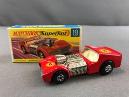 Group of 2 Matchbox Superfast die cast vehicles No. 19 and 34 with Original Boxes